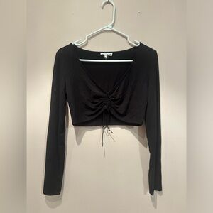 Long sleeve cropped top